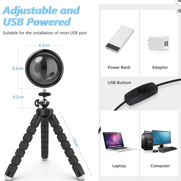 Sunset Lamp Projection with Remote Control - Picture 2 of 10